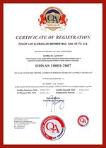 OHSAS 18001 Belge