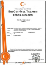 Endüstriyel Tasarım Tescili Belgesi